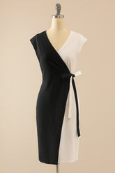 Weiß & Schwarz Bodycon Kleid
